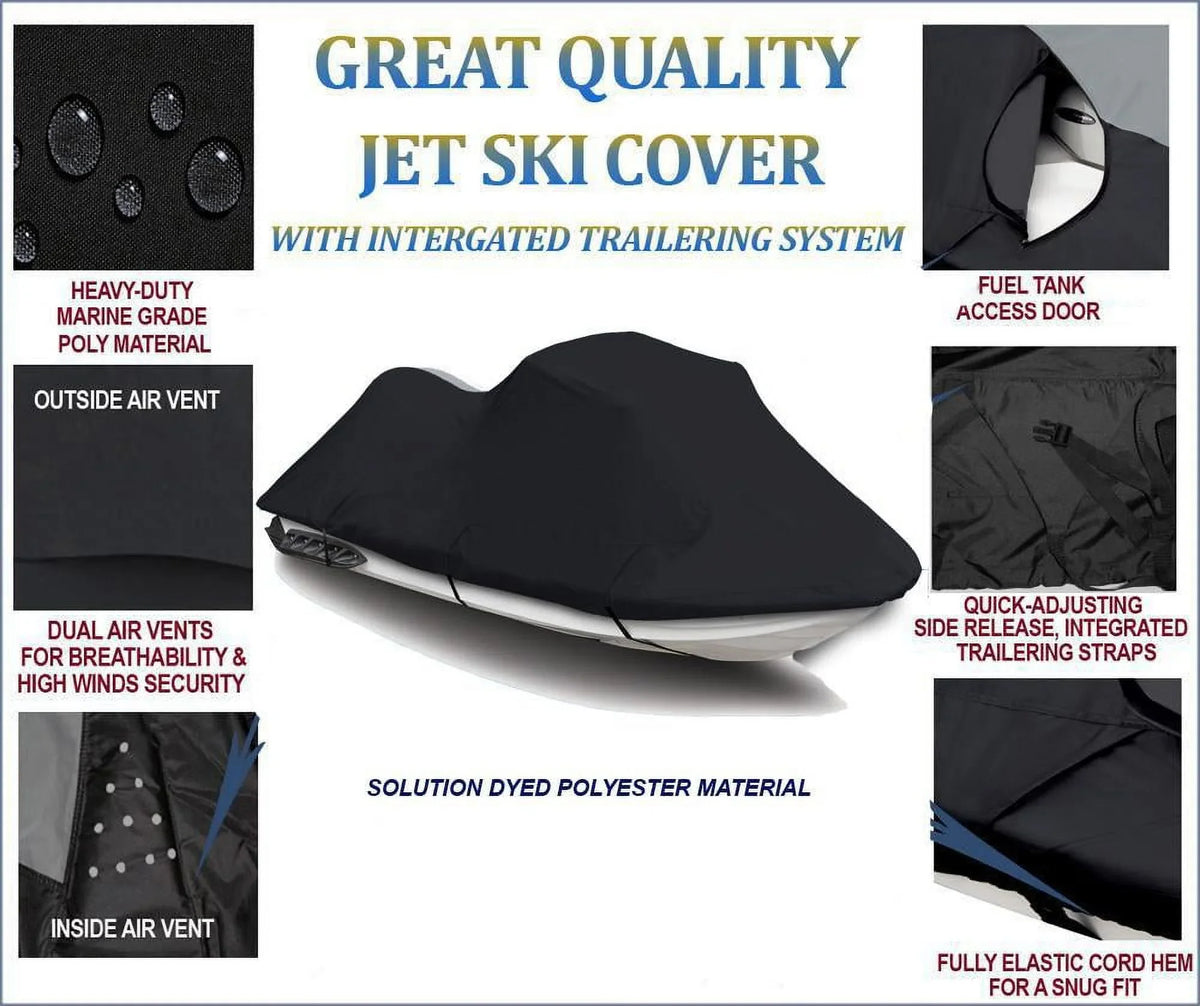 Ultra Kawasaki DENIER 2016 2017 Cover Compatible 310LX JetSki BLACK 2014 Jet 2015 2019 Ski 2021 for 2018 2020 600 Cover jetski Watercraft
