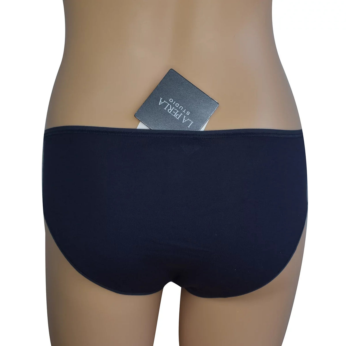 (XS) Perla Navy Cut Full Women's Cotton Blue La Brief