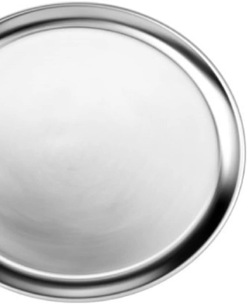Tray Pan & for Set Rim- Pan Tray of Tray Round 3 Tray Pizza Pizzeria Pizza Baking Aluminum Restaurants Kitchen Home Bakeware 12” Pizza Round Wide TrueCraftware- Baking